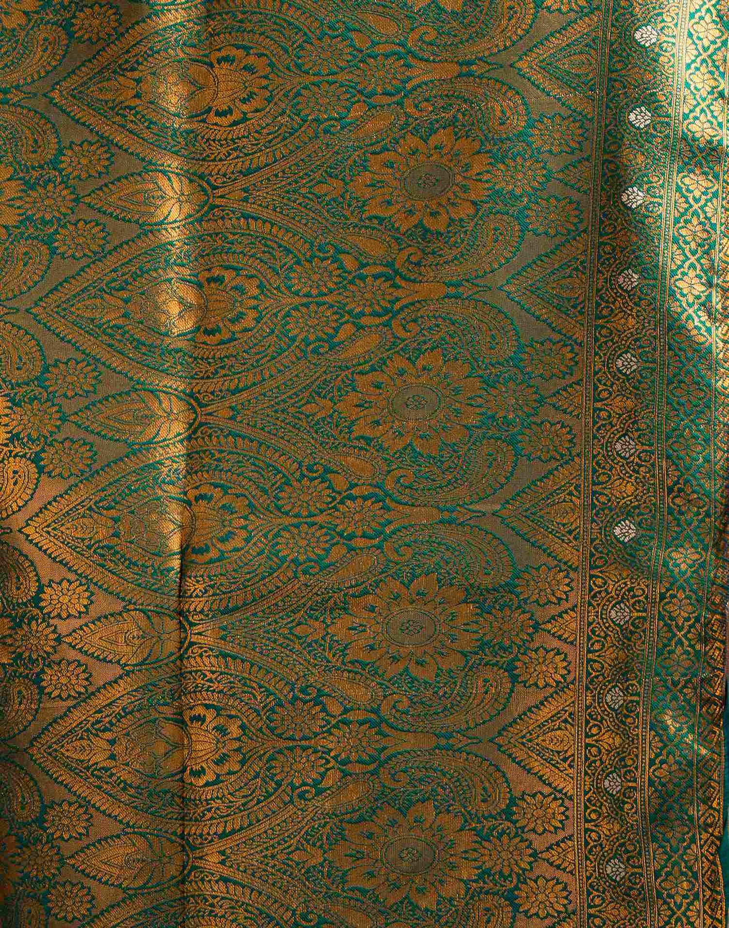Light Brown Simmer Silk Woven Saree