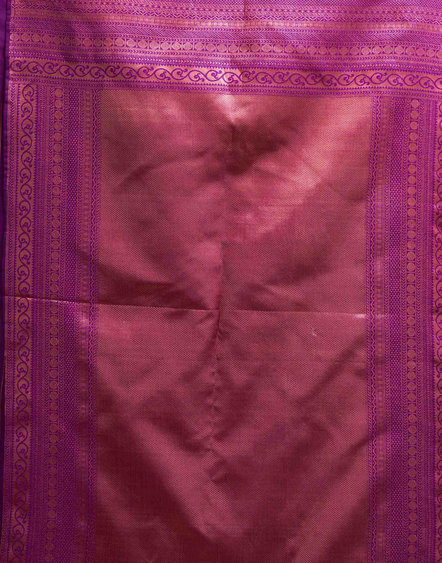 Dark Wine Silk Woven Kanjivaram Saree