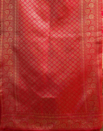 Red Silk Woven Banarasi Saree