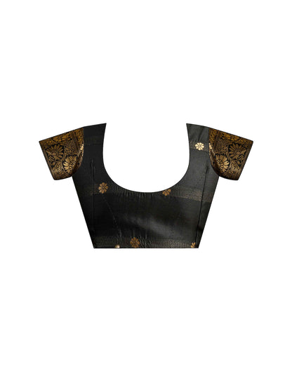 Black Silk Woven Banarasi Saree