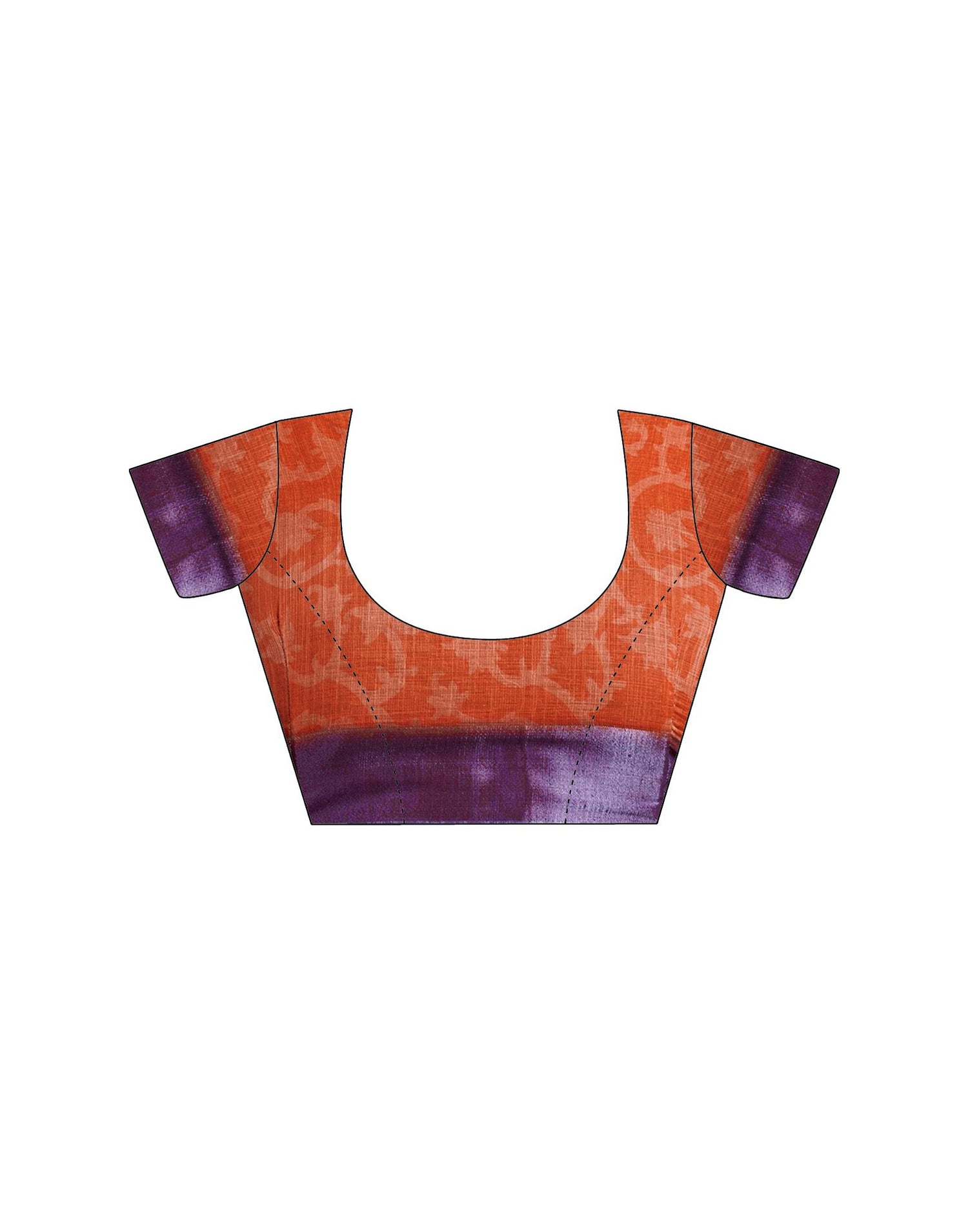 Dark PurPle Linen Floral Printed Saree