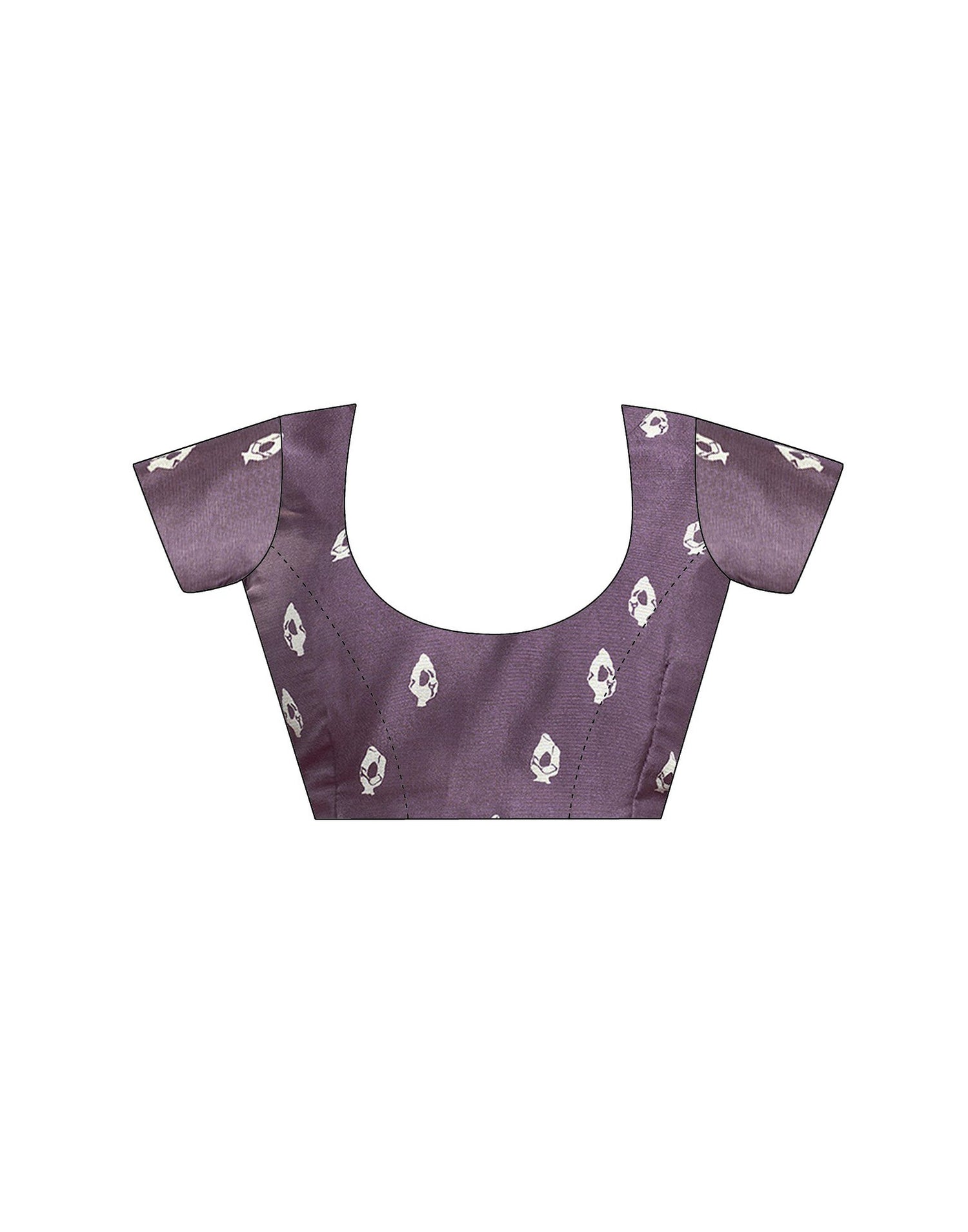 Purple Georgette Printed Saree