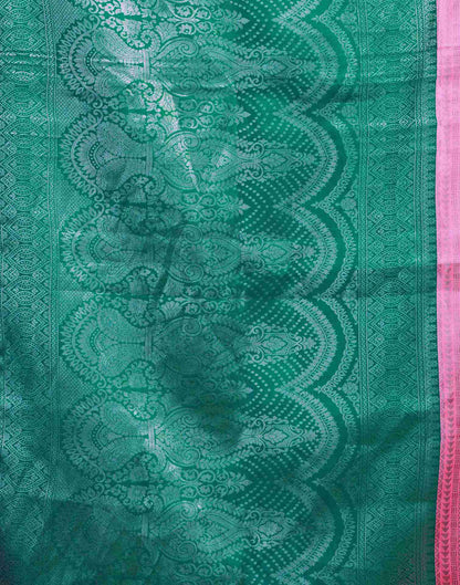 Pink Silk Woven Kanjivaram Saree