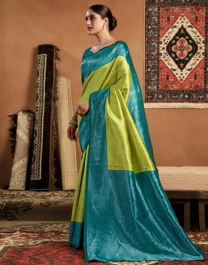 Green Silk Woven Kanjivaram Saree
