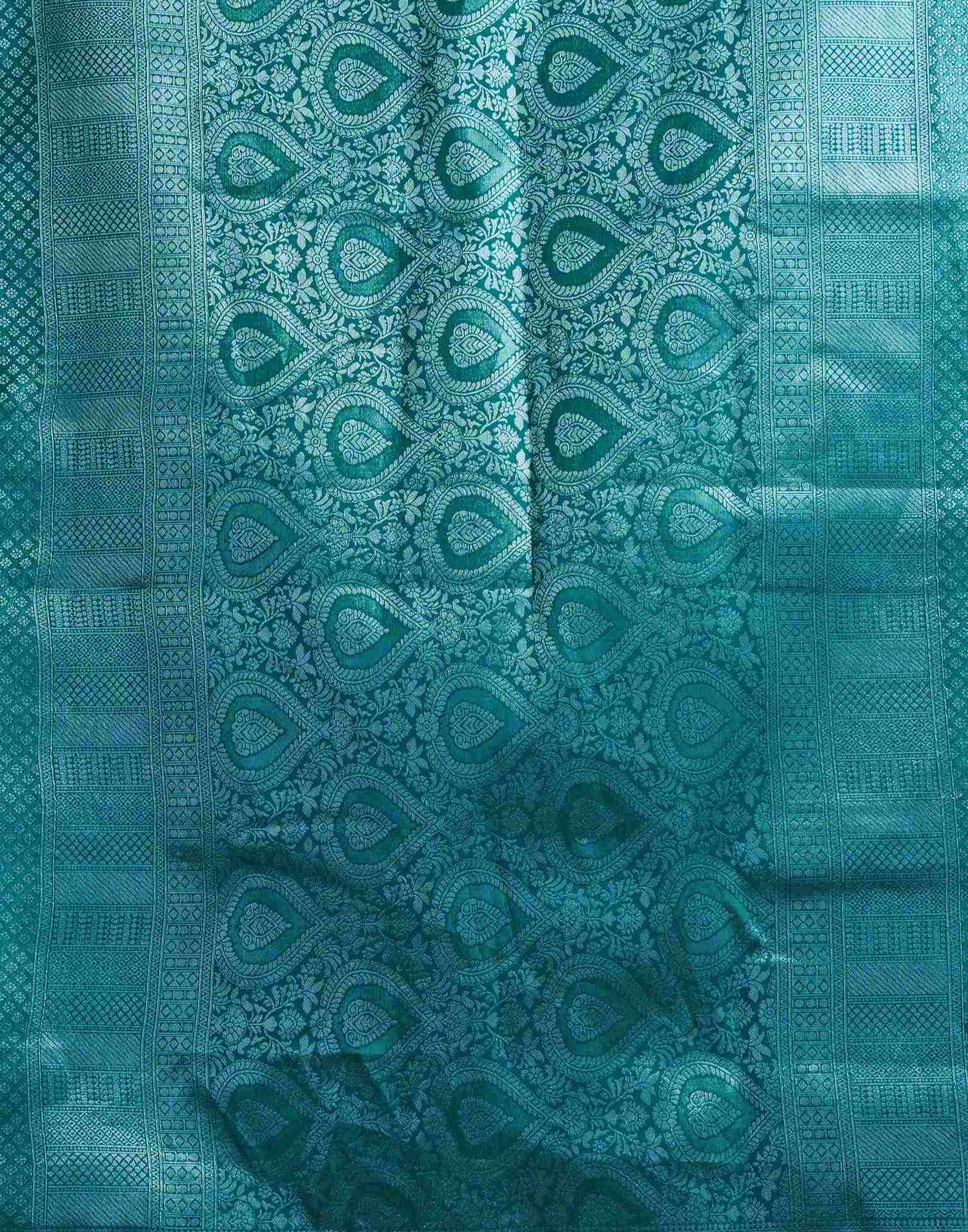Green Silk Woven Kanjivaram Saree