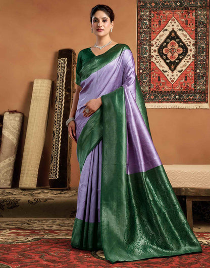 Green Silk Woven Kanjivaram Saree