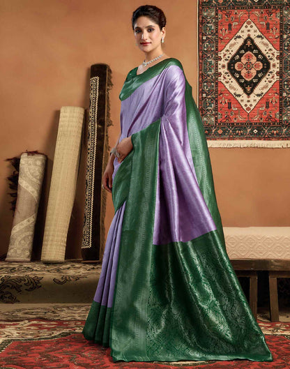 Green Silk Woven Kanjivaram Saree
