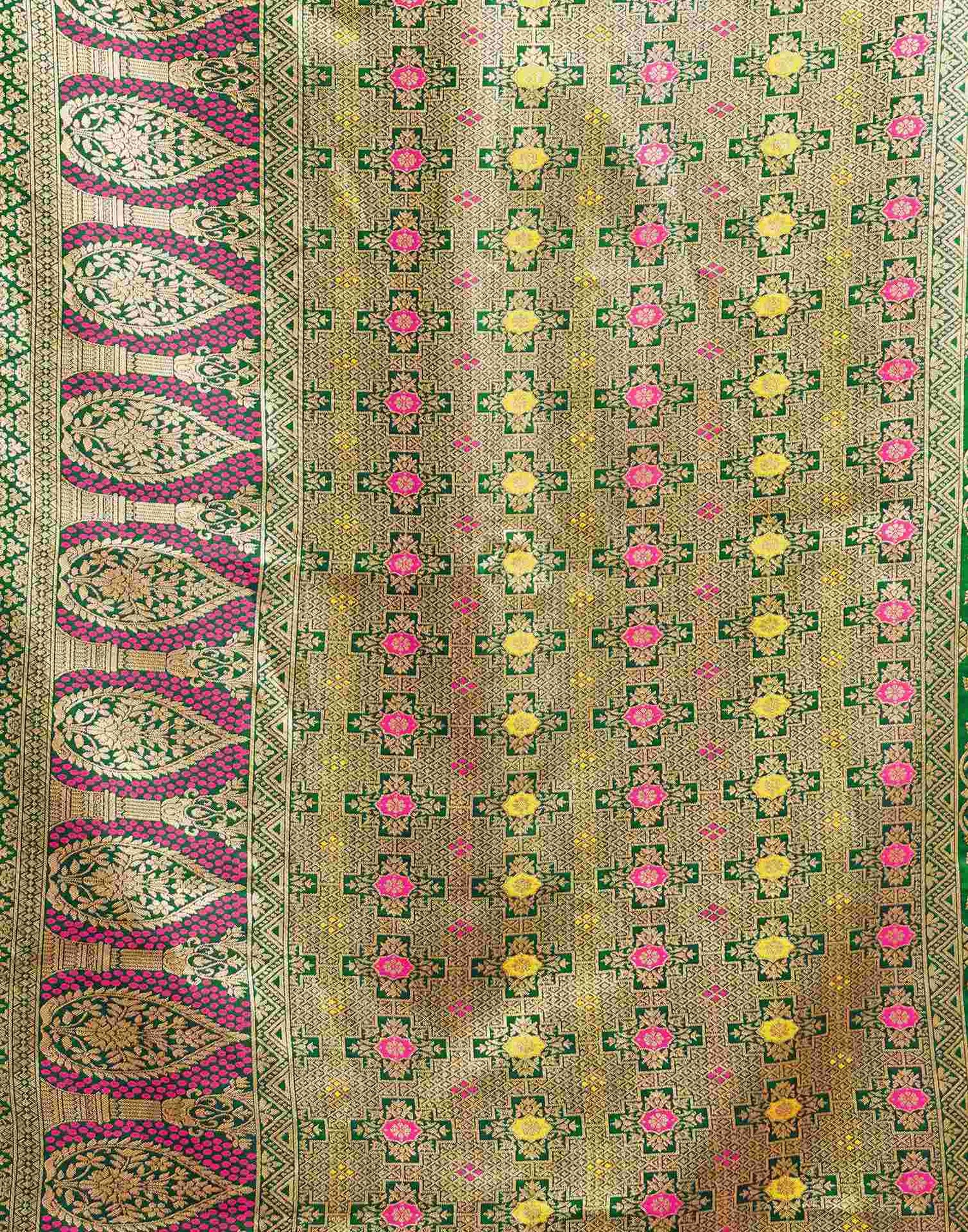 Pink Silk Woven Patola Saree