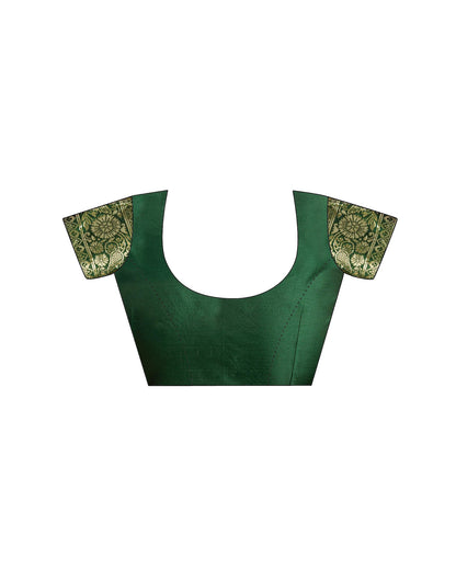 Green Silk Woven Banarasi Saree