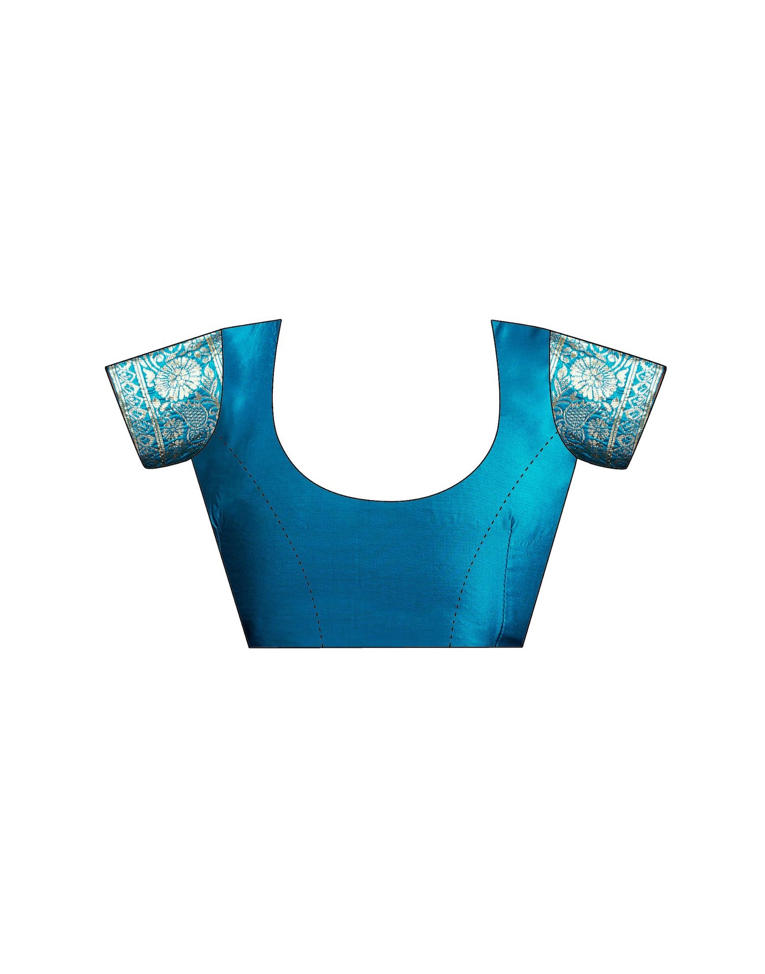 Blue Silk Woven Banarasi Saree