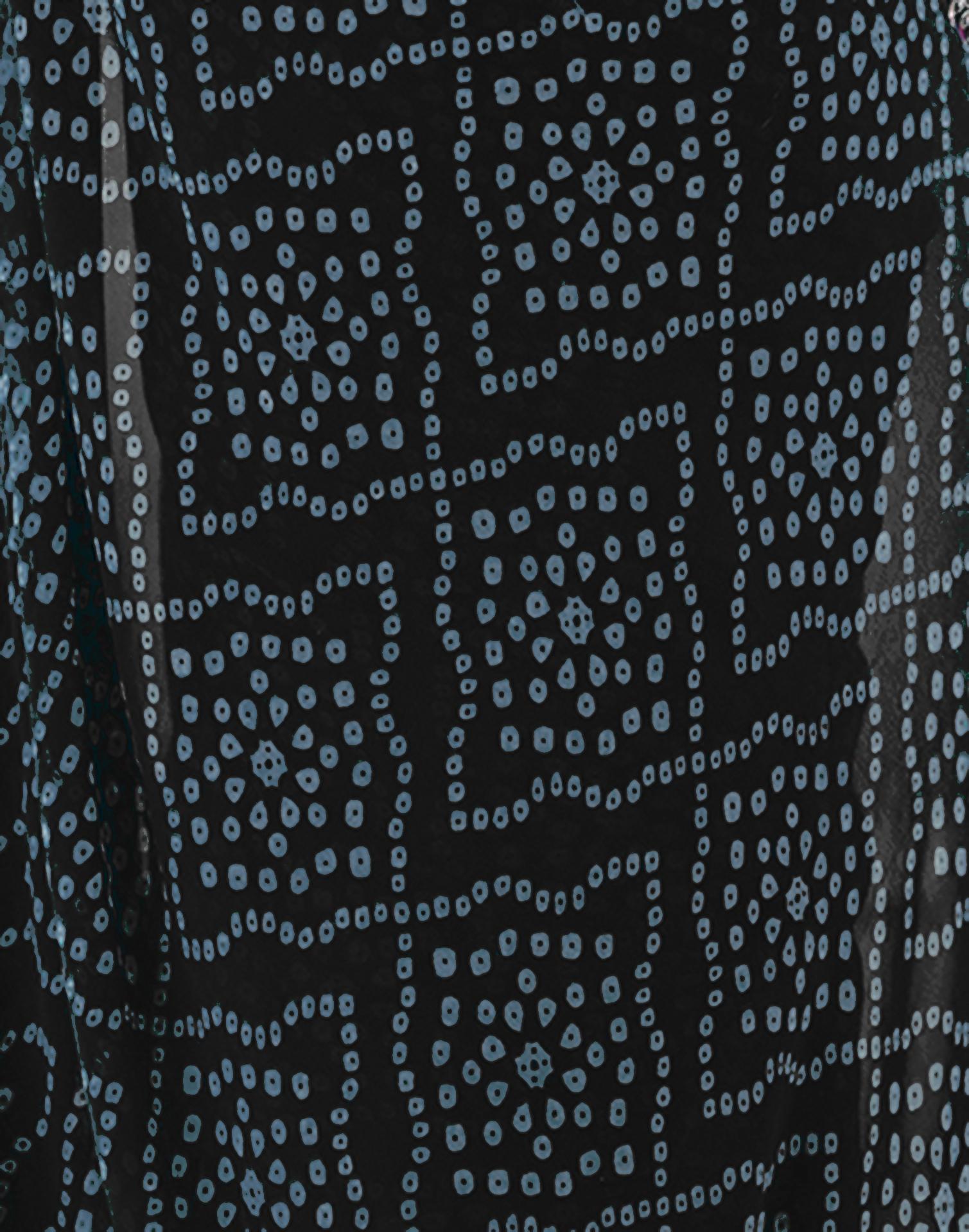 Black Georgette Printed Bandhani Saree