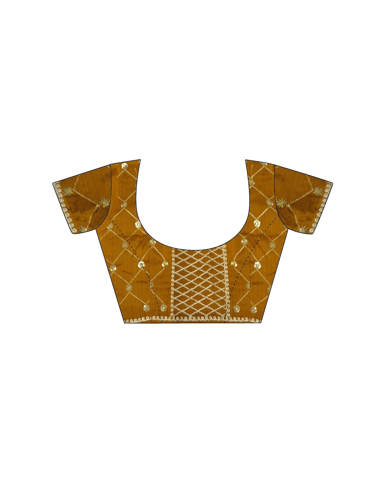Yellow Chiffon Embroidery Lace Saree