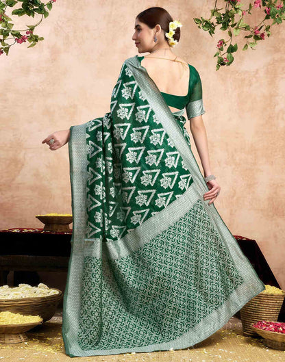 Green Silk Woven Saree