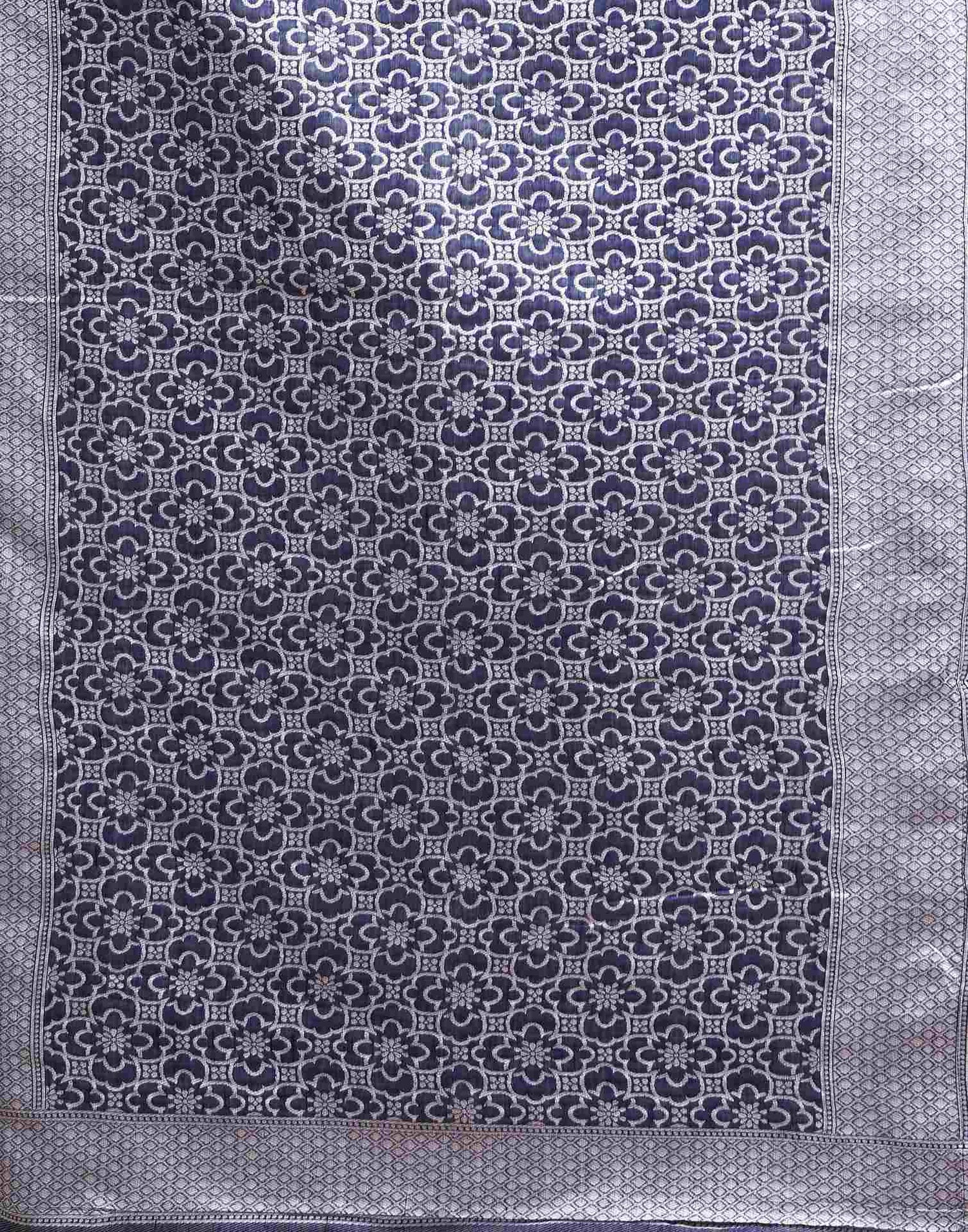 Blue Silk Woven Saree
