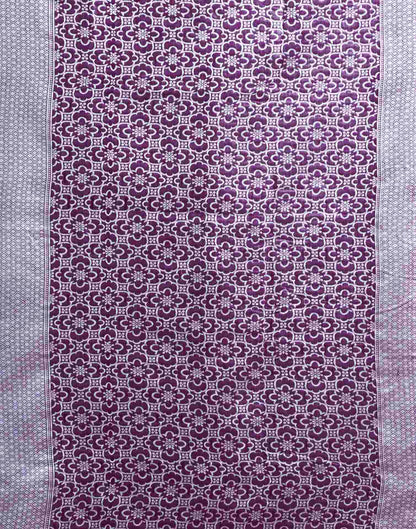 Purple Silk Woven Saree