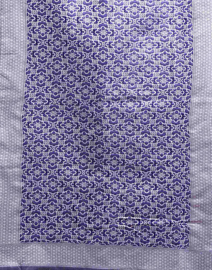 Blue Silk Woven Saree