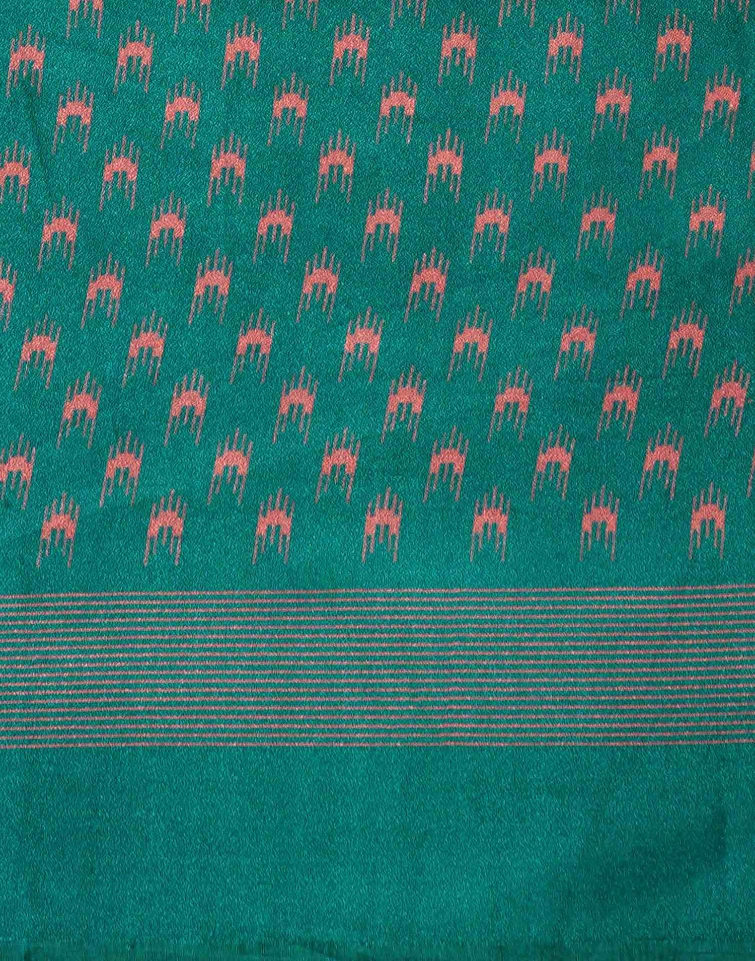 Green Silk Printed Saree