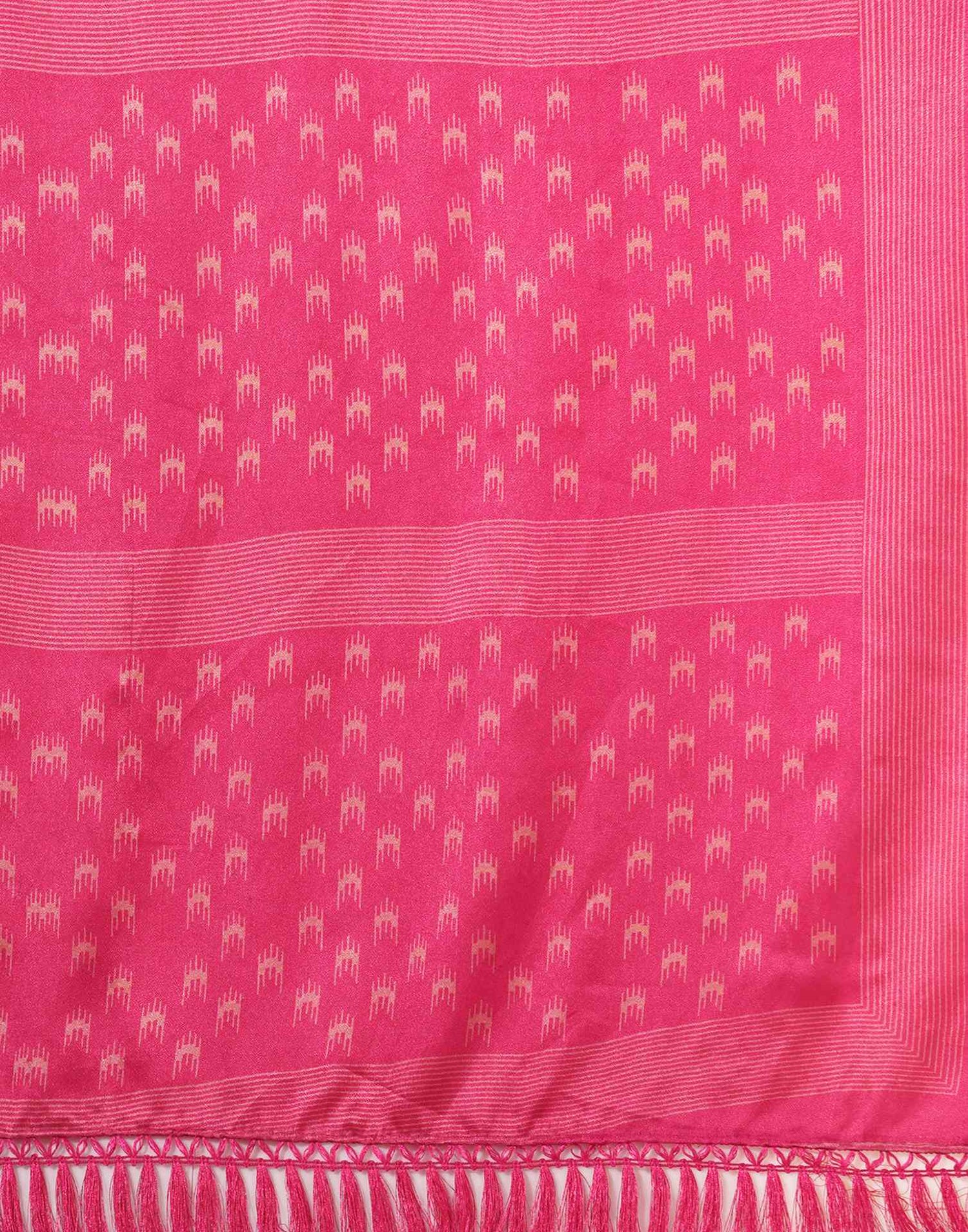 Pink Silk Printed Saree