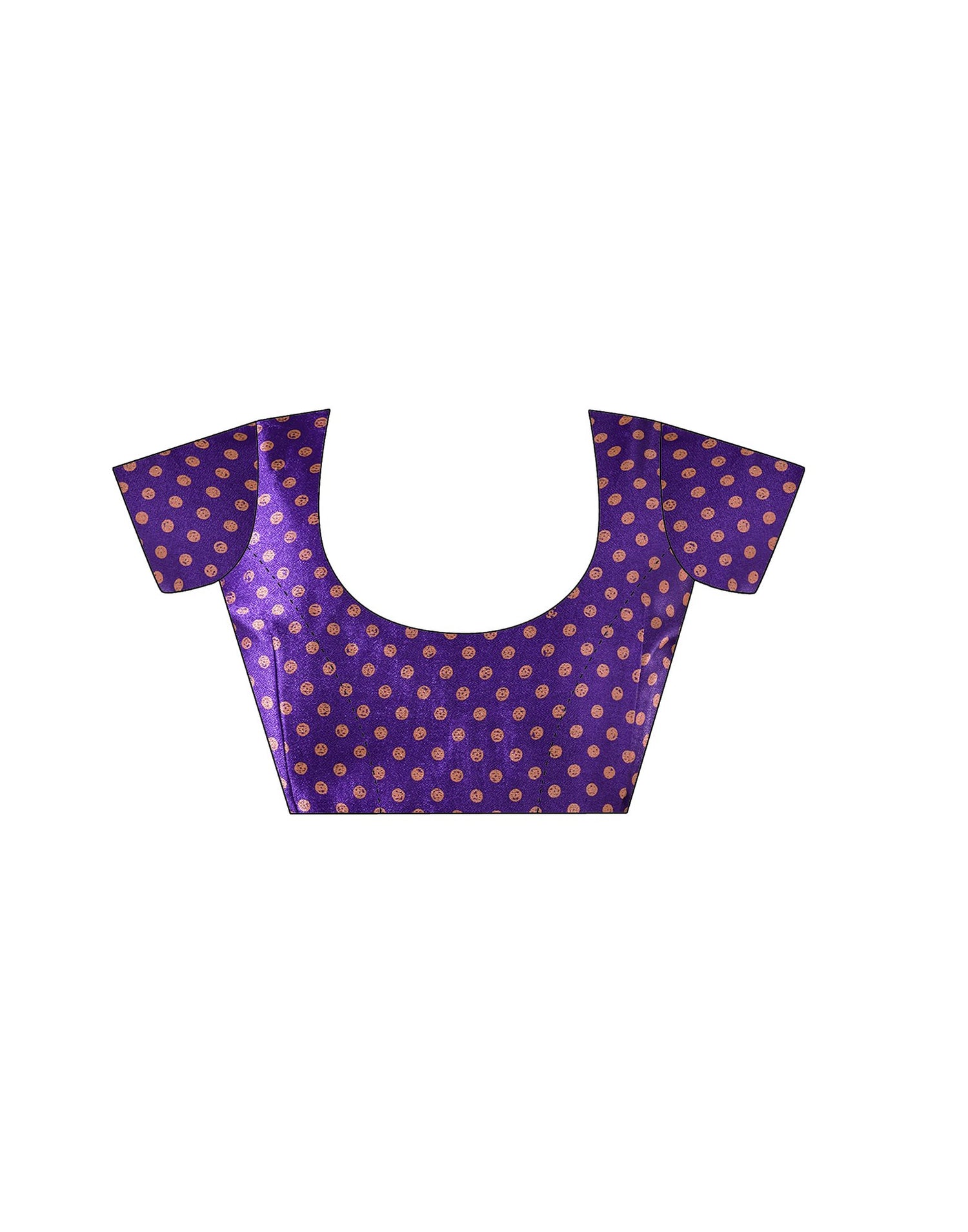 Purple Silk Printed Saree