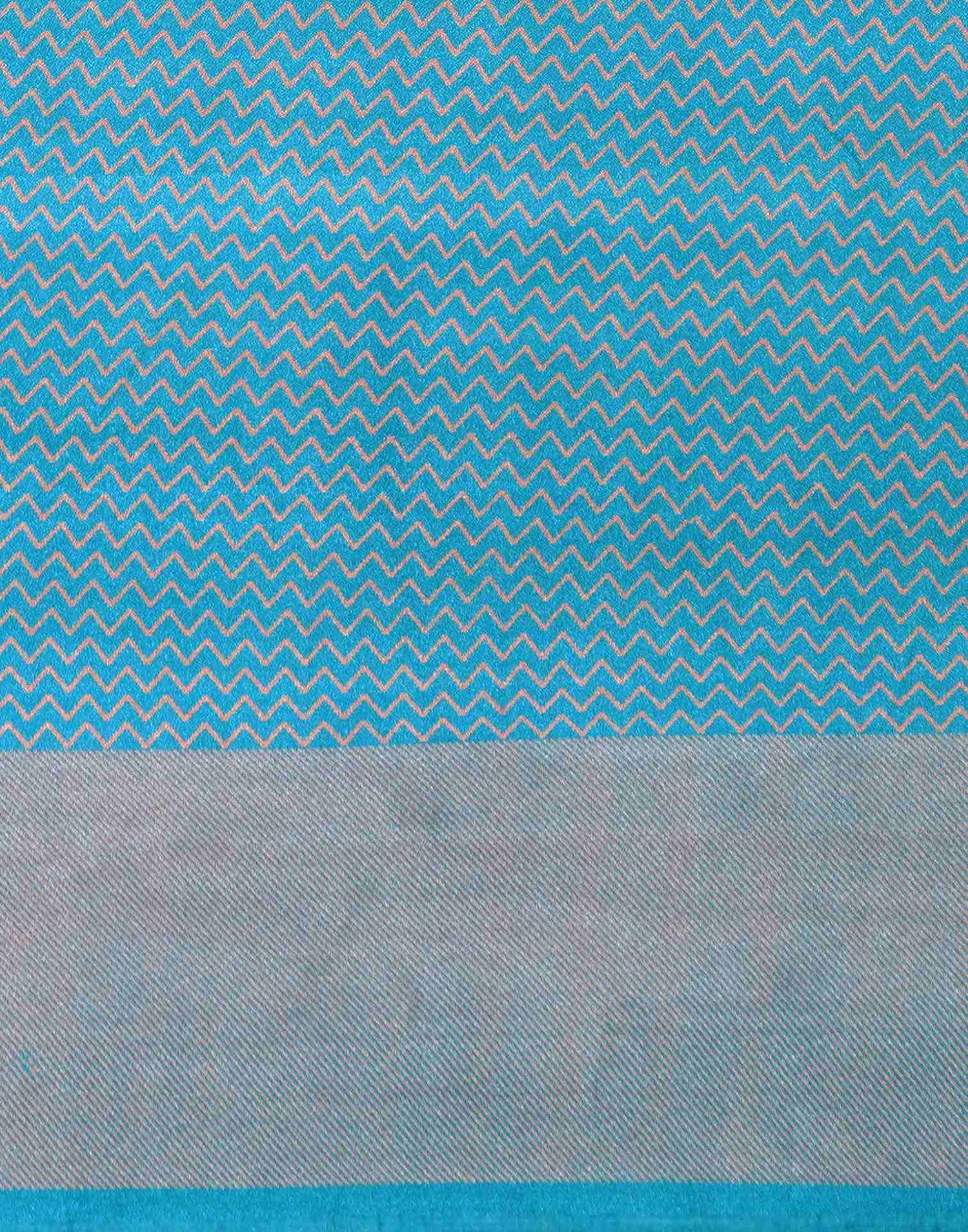 Blue Silk Printed Saree