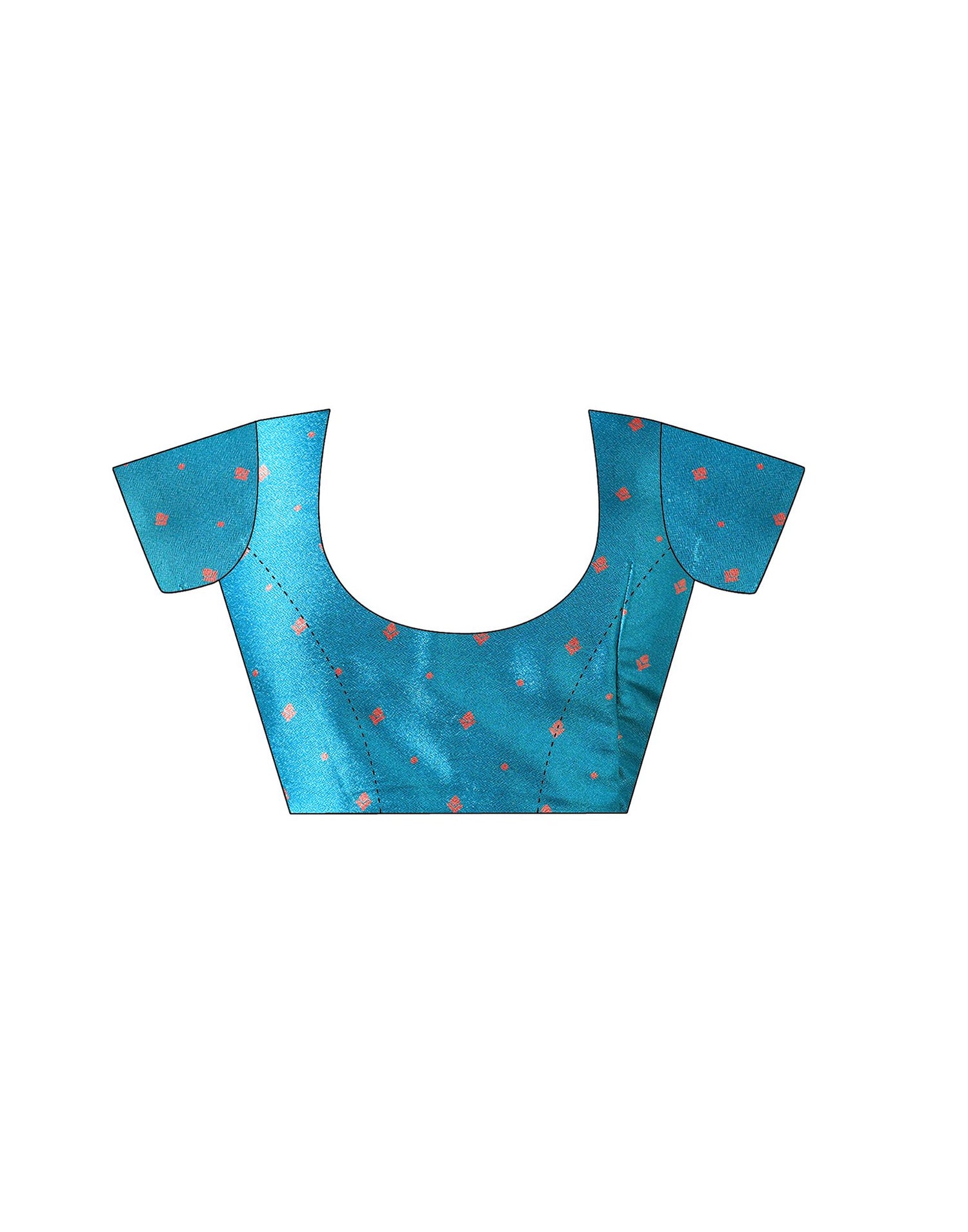Blue Silk Printed Saree