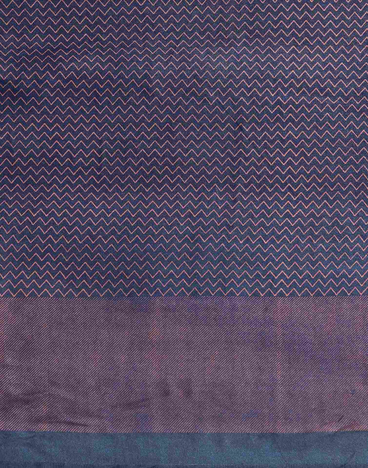 Blue Silk Printed Saree