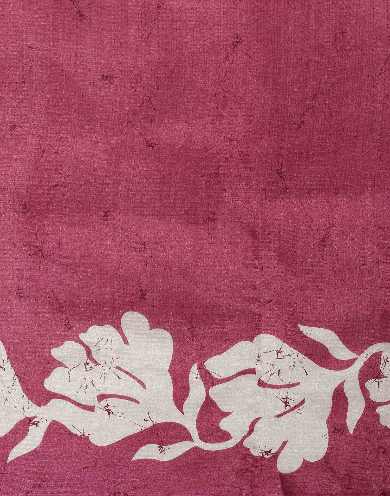 Pink Cotton Printed Saree