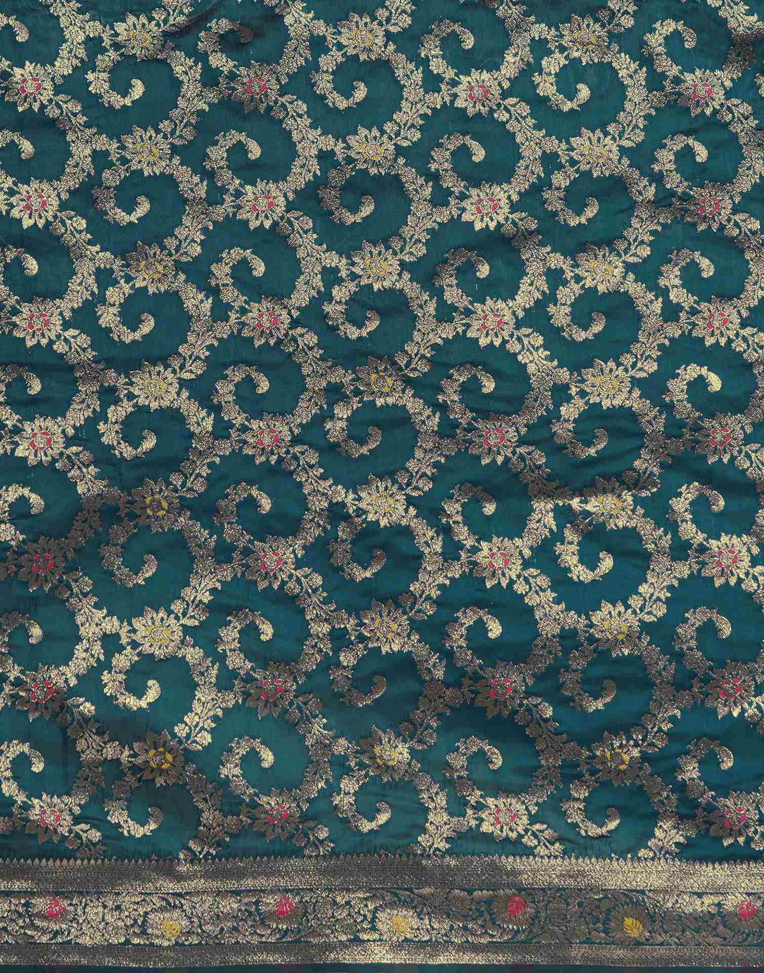 Blue Silk Woven Banarasi Saree