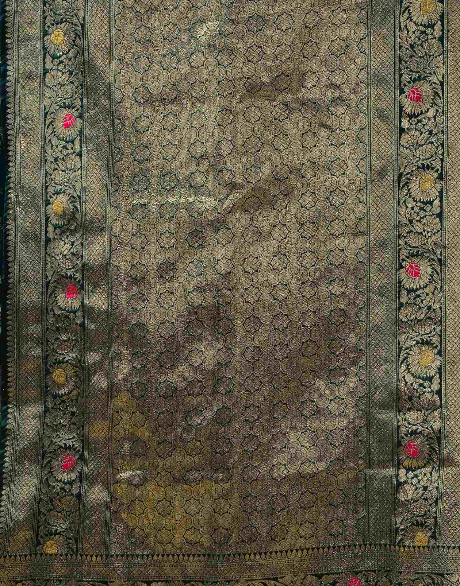 Green Silk Woven Banarasi Saree