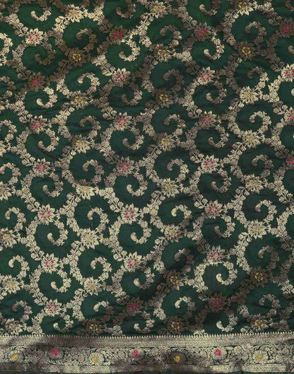 Green Silk Woven Banarasi Saree