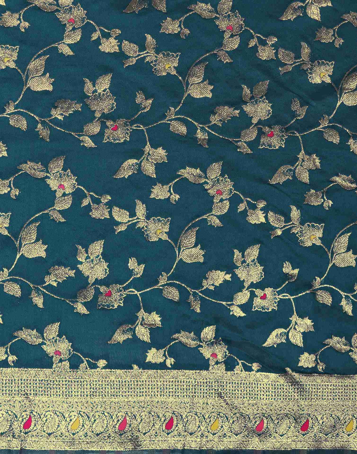 Blue Silk Woven Banarasi Saree