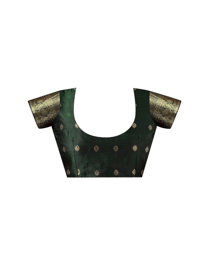 Green Silk Woven Banarasi Saree