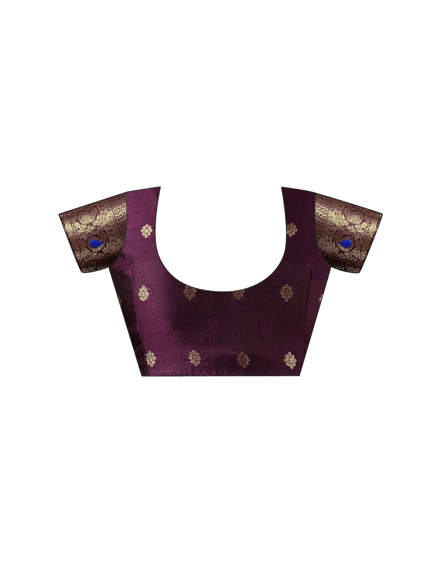 Purple Silk Woven Banarasi Saree