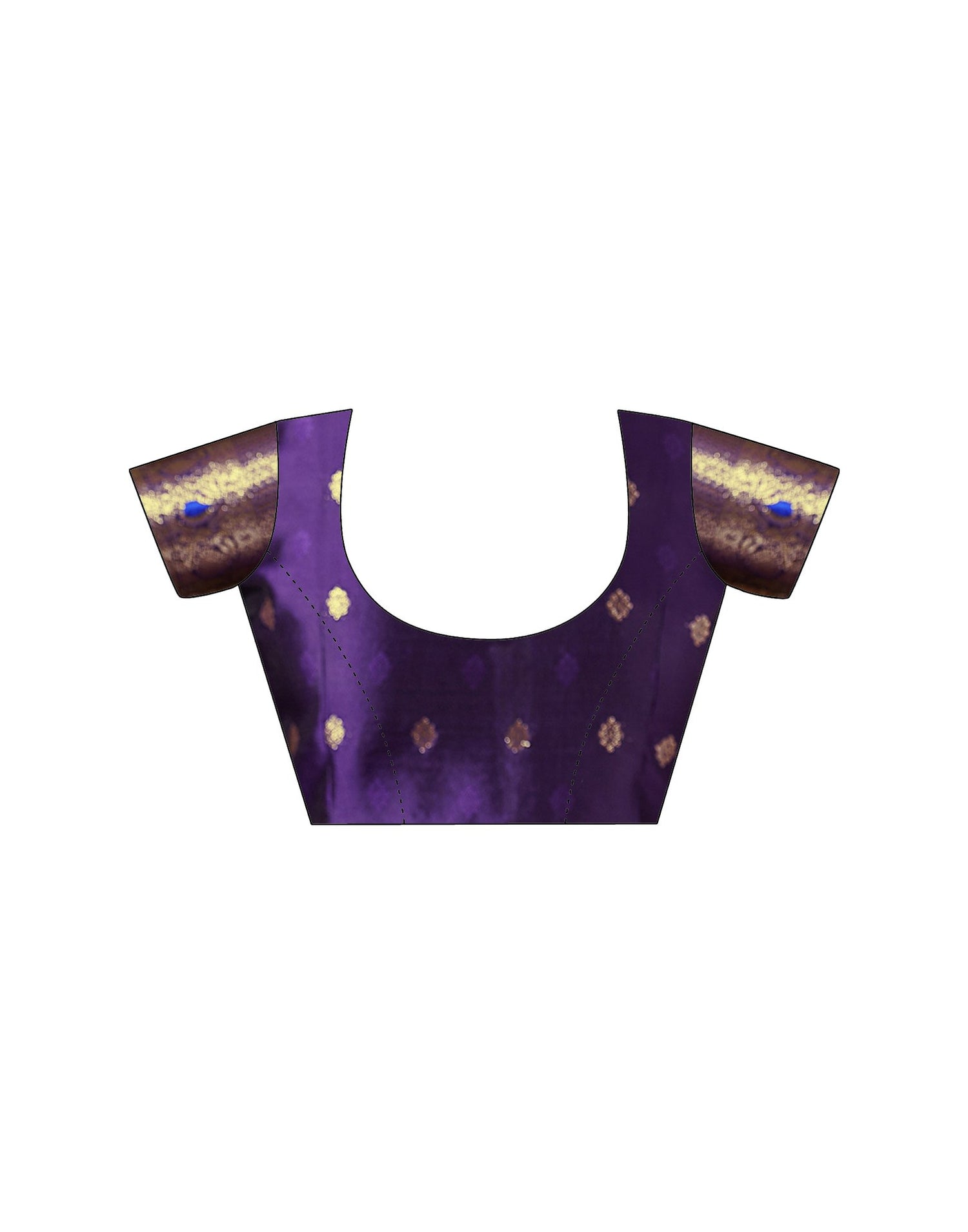 Purple Silk Woven Banarasi Saree