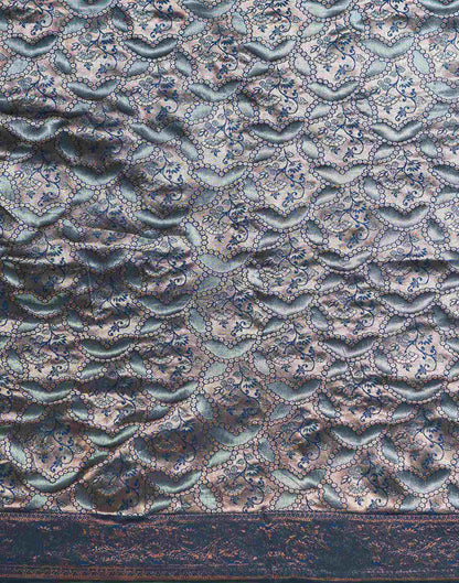 Blue Silk Woven Saree