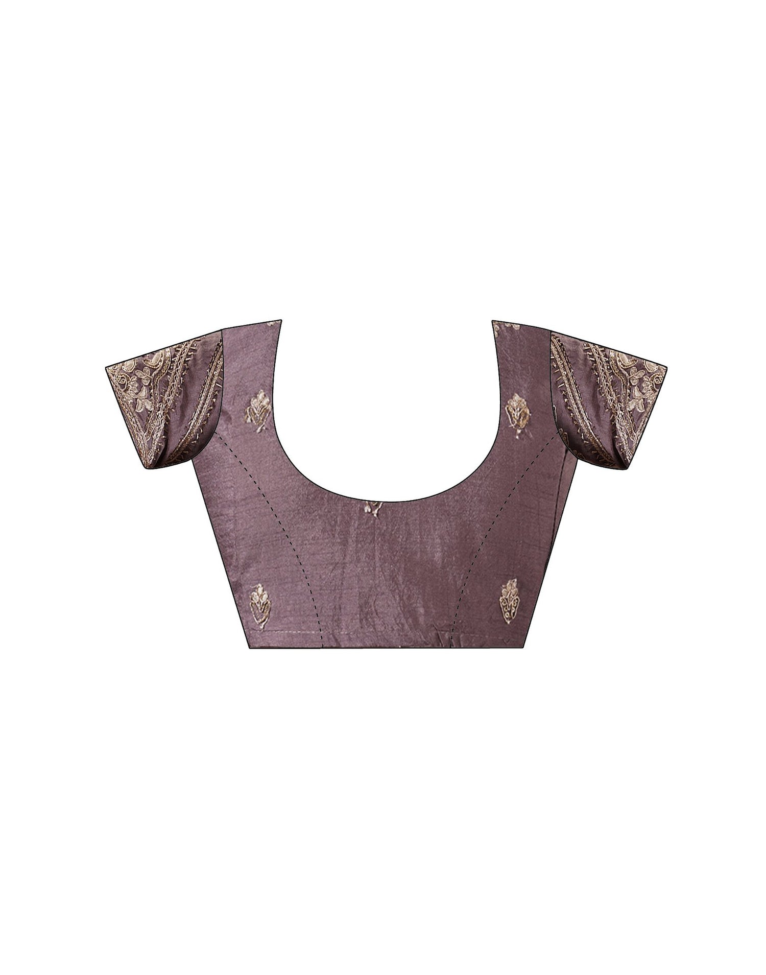 Mauve Silk Woven Saree