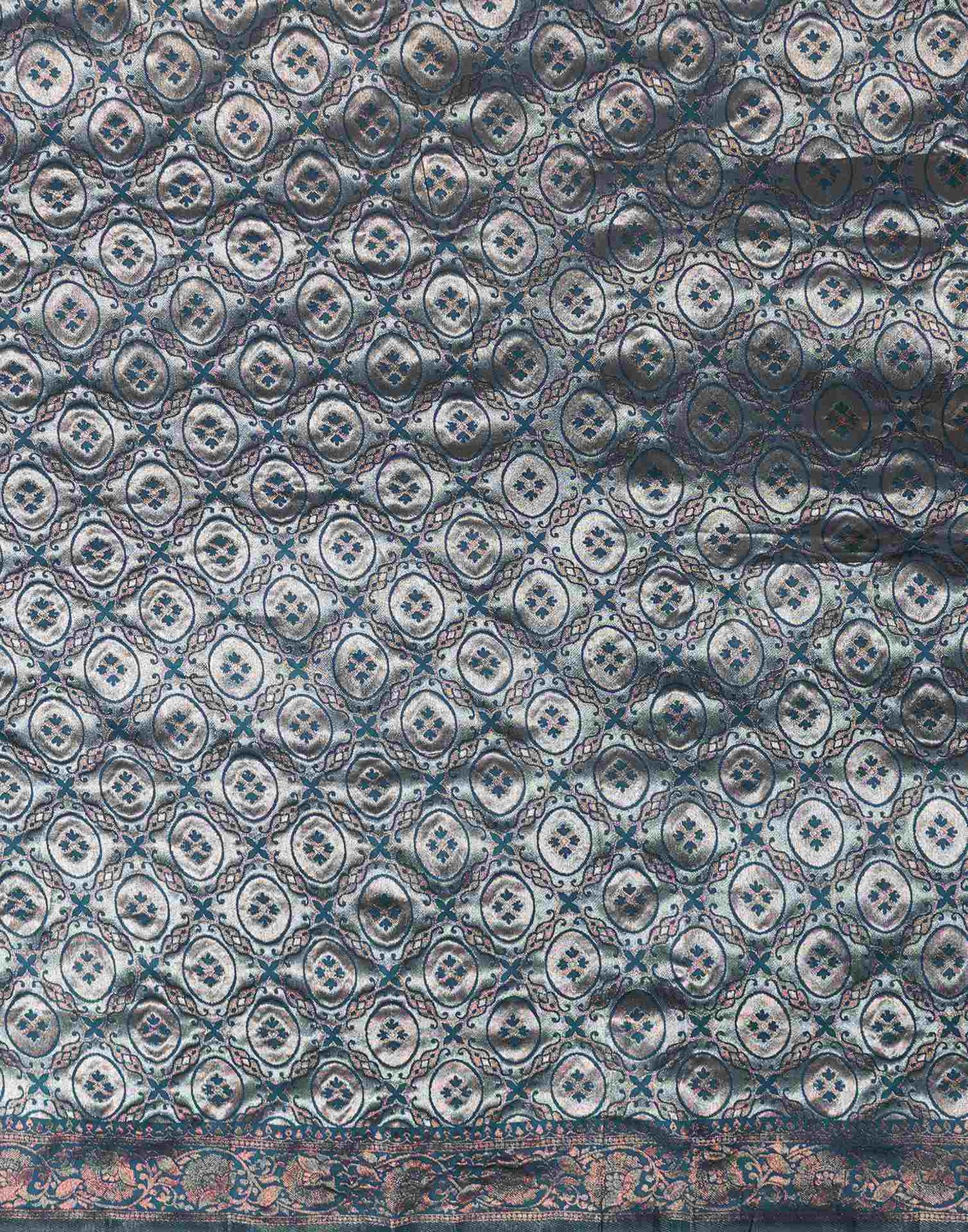 Blue Silk Woven Saree