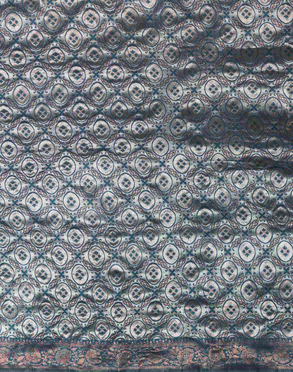 Blue Silk Woven Saree