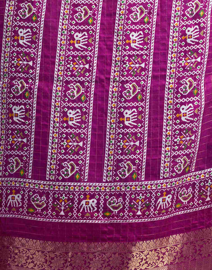 Turquoise Blue Silk Printed Bandhani Saree