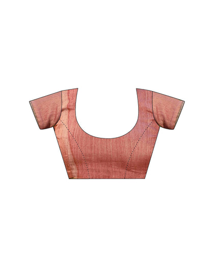 Pink Silk Printed Saree