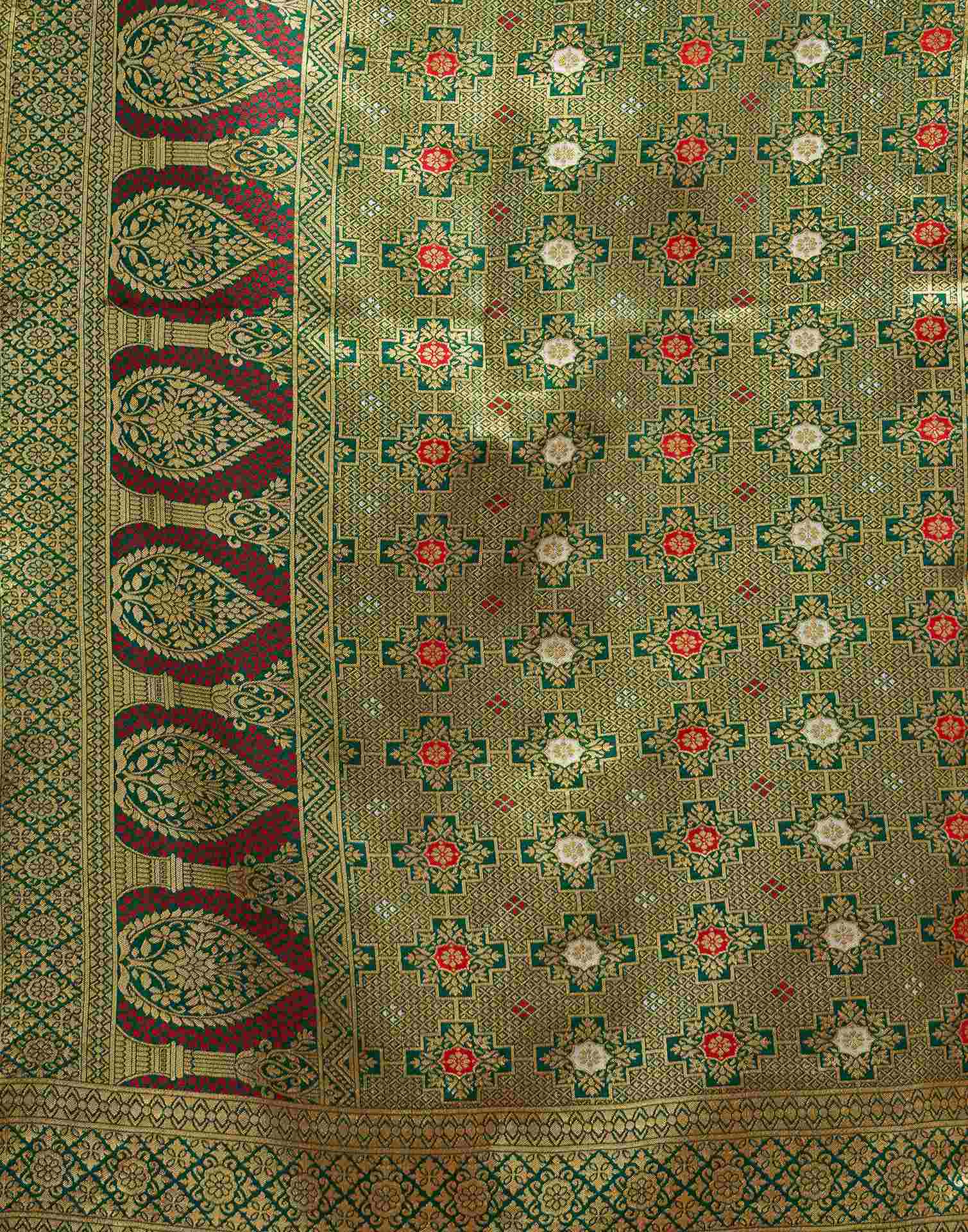 Red Silk Woven Patola Saree