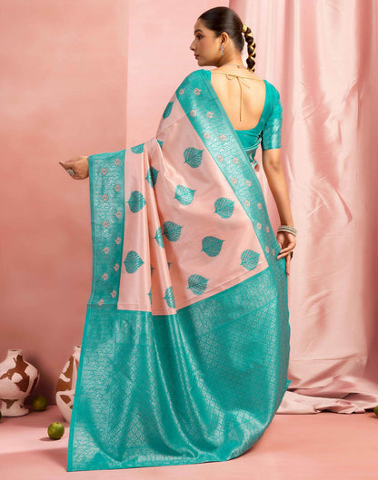 Rose Pink Silk Woven Saree