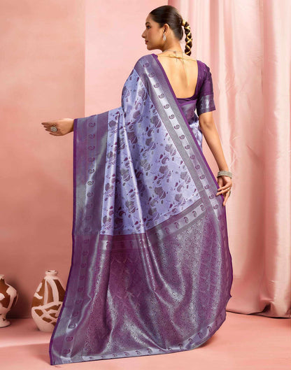 Light Purple Silk Woven Saree
