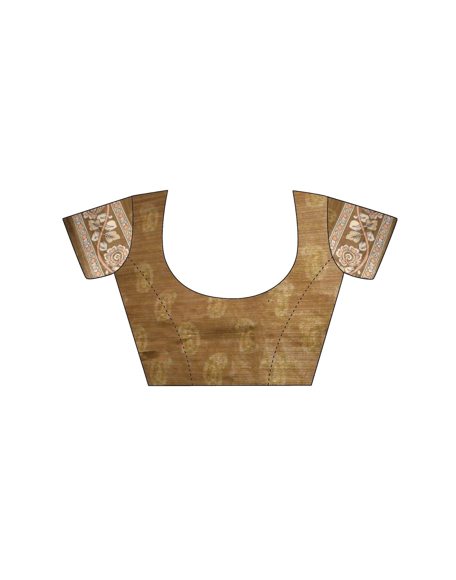 Mustard Shimmer Silk Printed Saree
