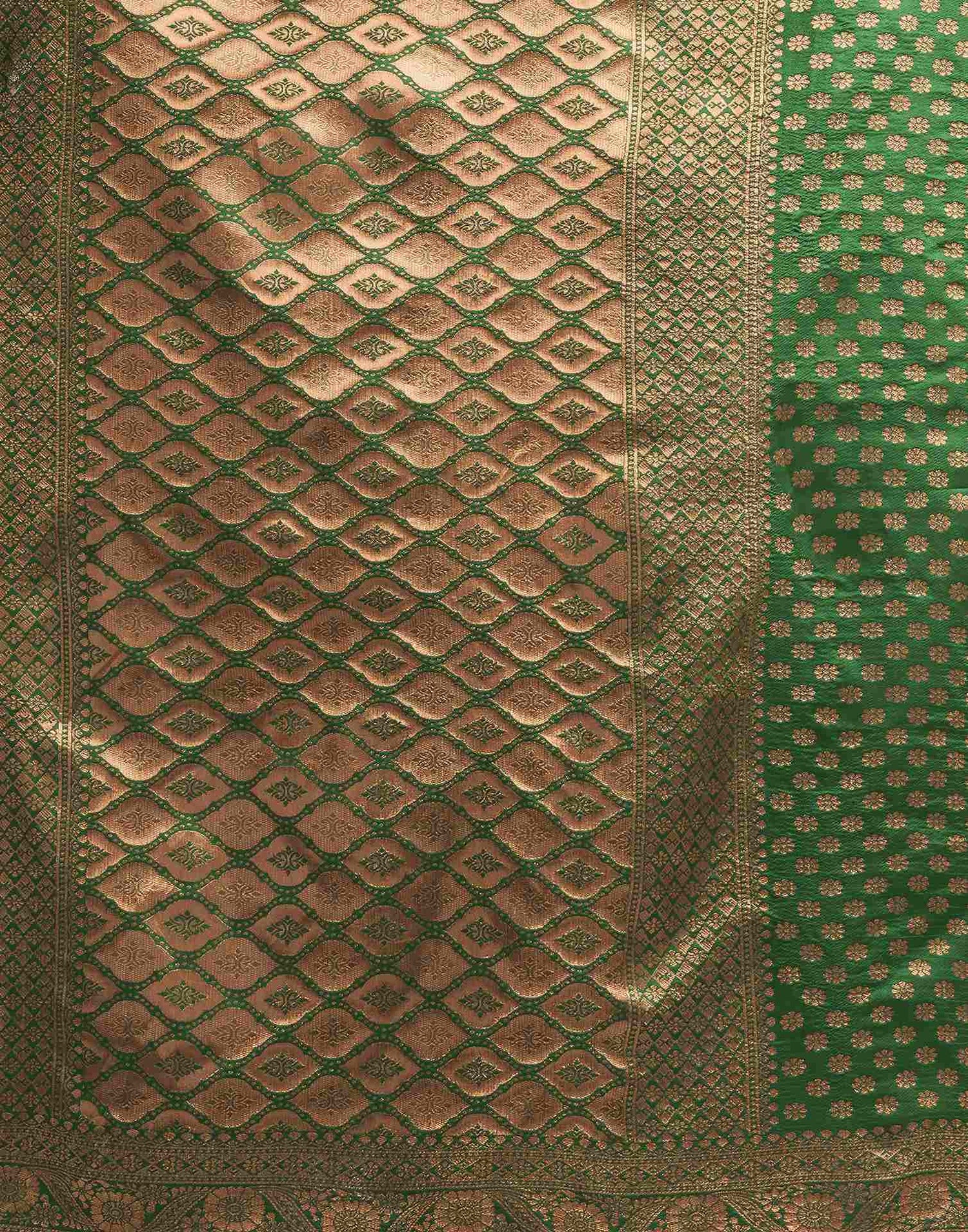 Green Silk Woven Banarasi Saree