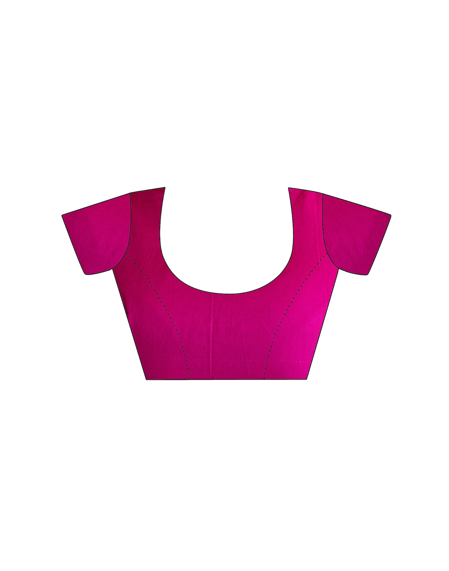 Magenta Silk Woven Saree