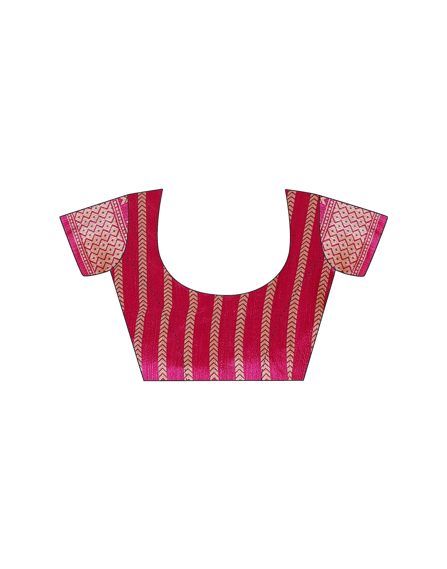 Pink Silk Woven Saree