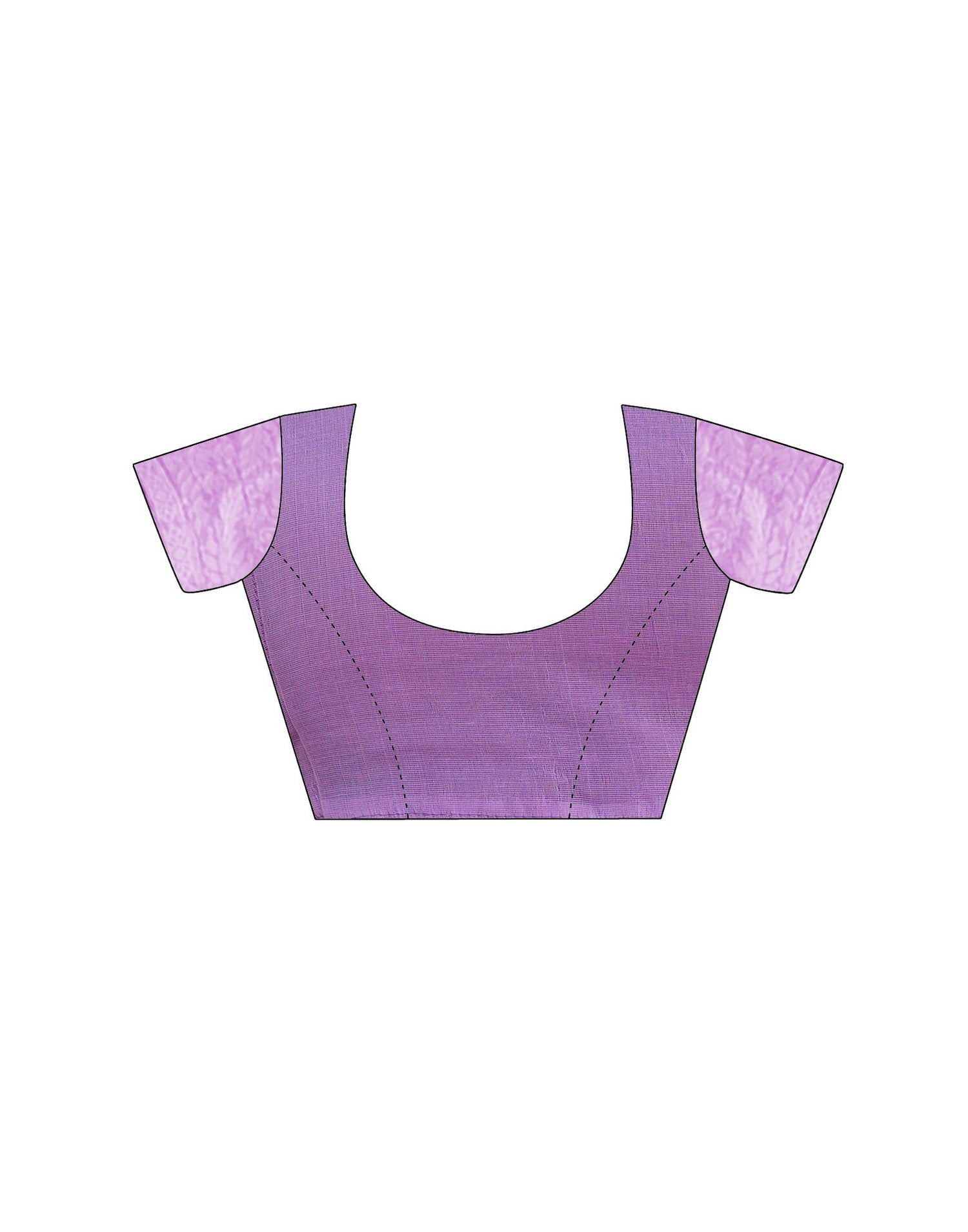 Deep Lavender Cotton Woven Saree