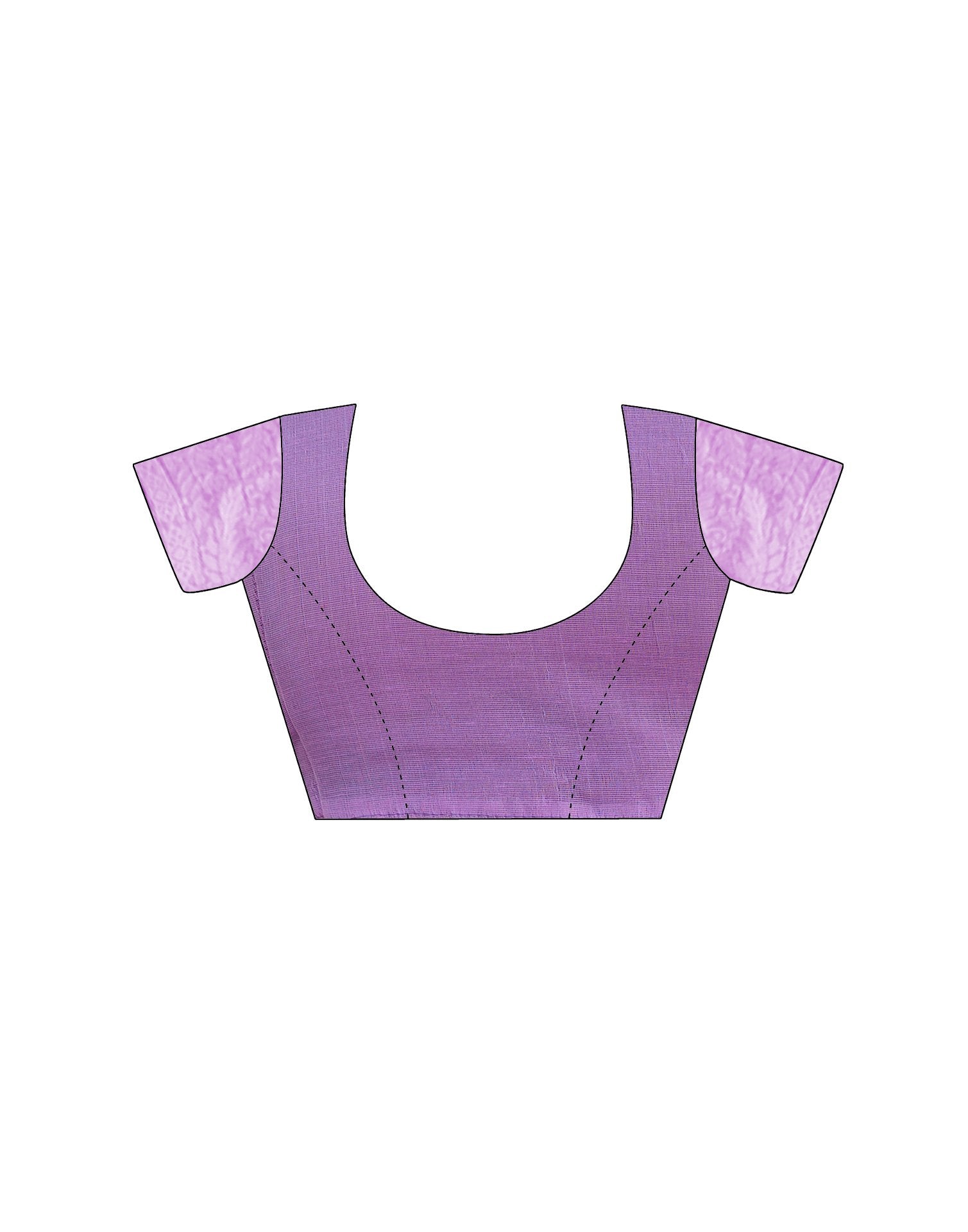 Deep Lavender Cotton Woven Saree