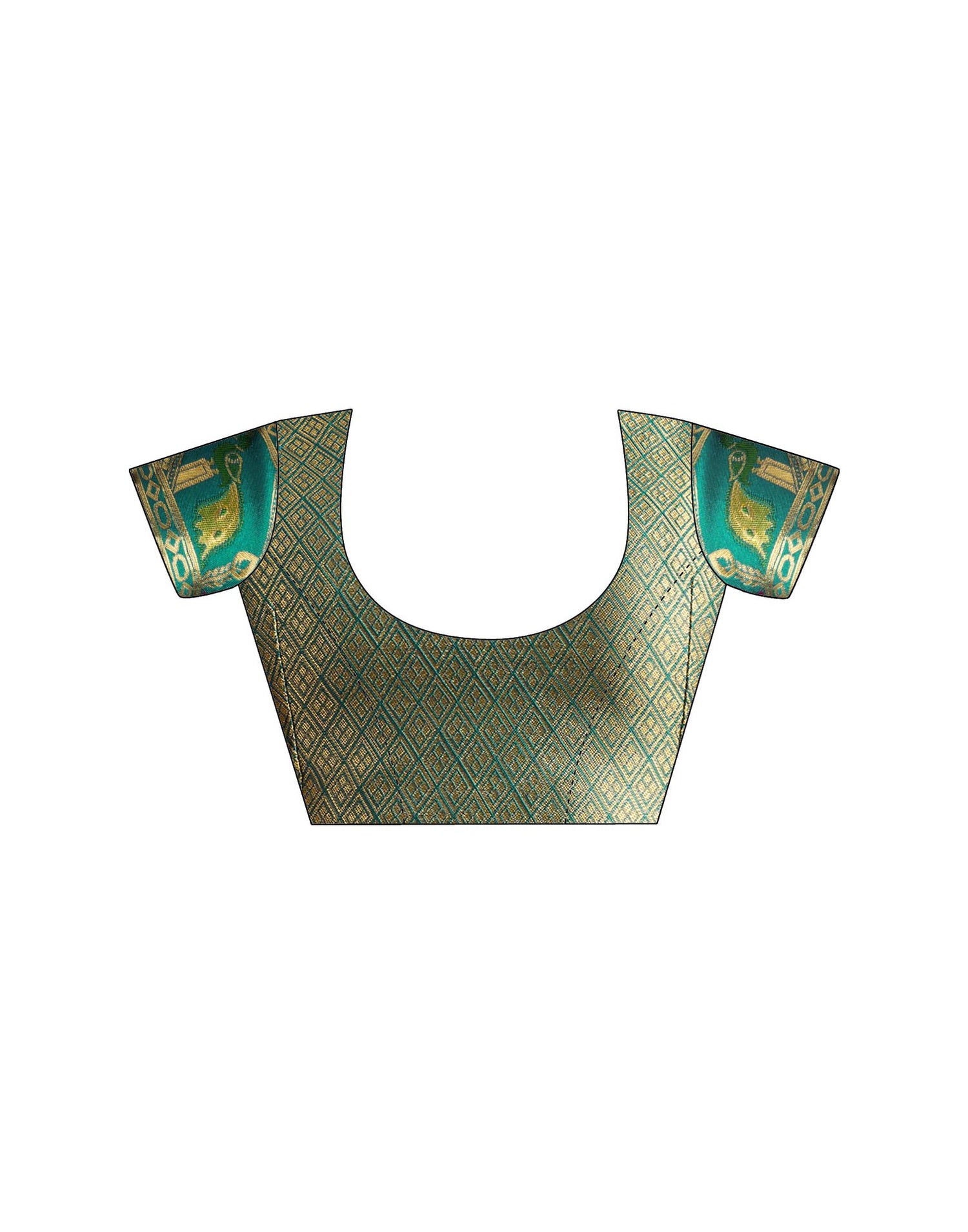 Teal Green Silk Woven Paithani Saree